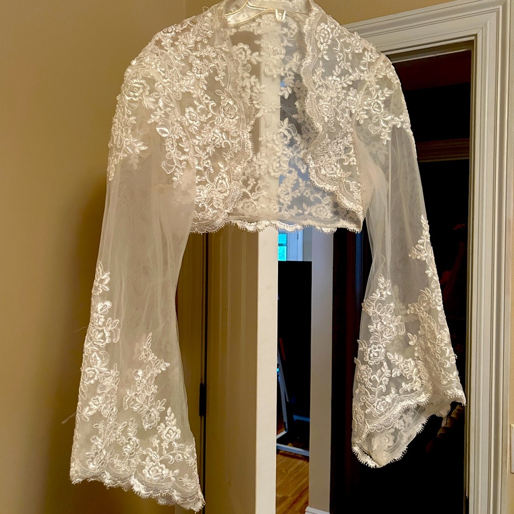 COPY - Custom made & designed ivory wedding jacket